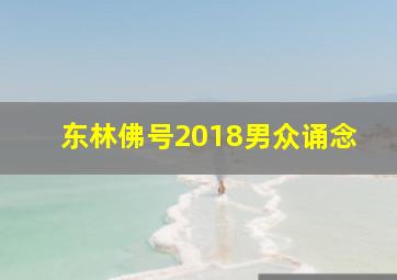 东林佛号2018男众诵念