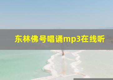 东林佛号唱诵mp3在线听