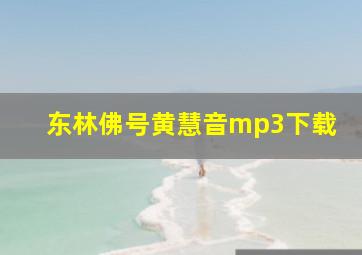 东林佛号黄慧音mp3下载