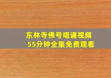 东林寺佛号唱诵视频55分钟全集免费观看