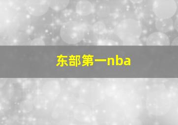 东部第一nba