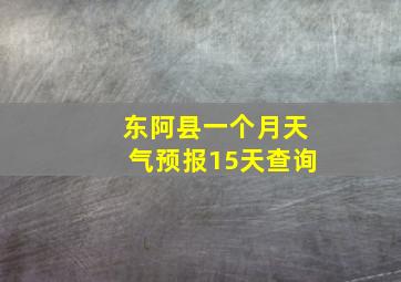 东阿县一个月天气预报15天查询