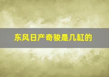 东风日产奇骏是几缸的