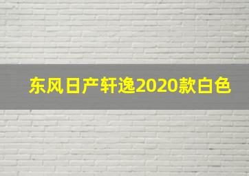 东风日产轩逸2020款白色