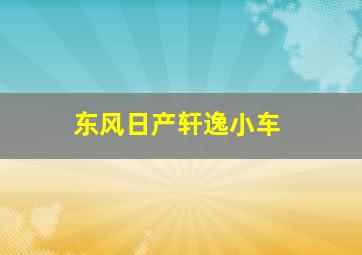 东风日产轩逸小车