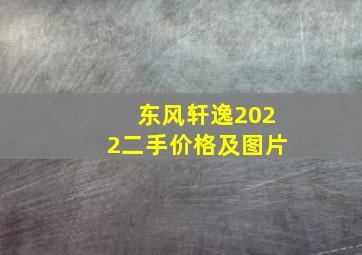 东风轩逸2022二手价格及图片