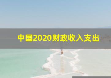 中国2020财政收入支出