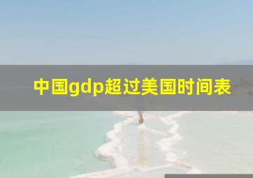 中国gdp超过美国时间表