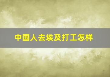 中国人去埃及打工怎样