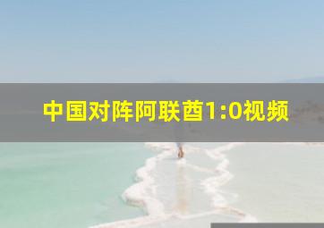 中国对阵阿联酋1:0视频