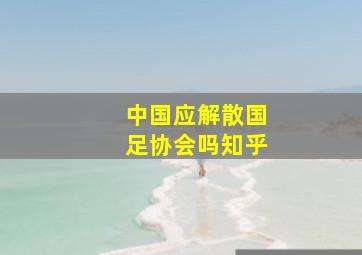 中国应解散国足协会吗知乎