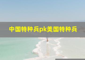 中国特种兵pk美国特种兵