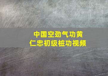 中国空劲气功黄仁忠初级桩功视频