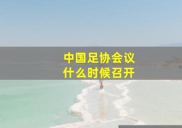 中国足协会议什么时候召开