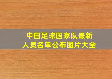 中国足球国家队最新人员名单公布图片大全