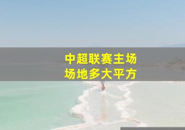 中超联赛主场场地多大平方