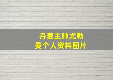 丹麦主帅尤勒曼个人资料图片