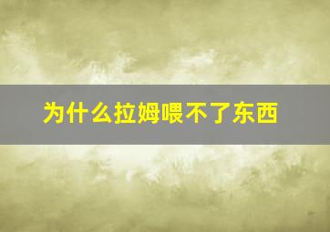 为什么拉姆喂不了东西