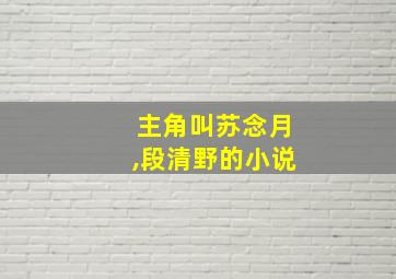 主角叫苏念月,段清野的小说