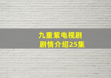 九重紫电视剧剧情介绍25集