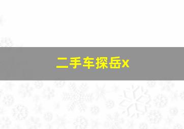 二手车探岳x