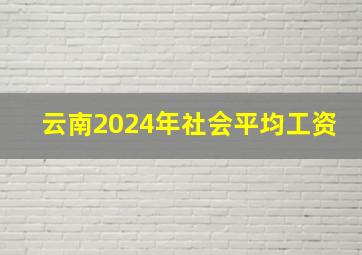 云南2024年社会平均工资