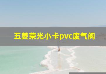 五菱荣光小卡pvc废气阀