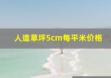 人造草坪5cm每平米价格