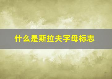 什么是斯拉夫字母标志