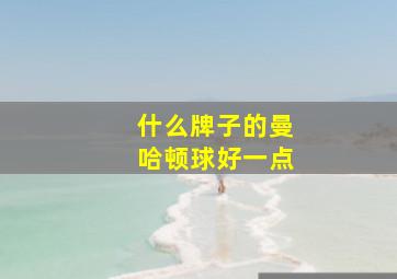 什么牌子的曼哈顿球好一点