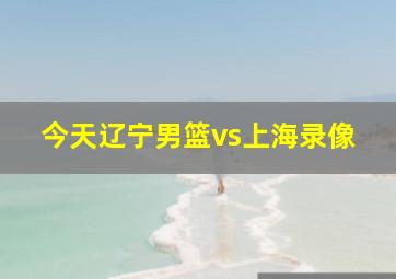 今天辽宁男篮vs上海录像