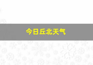 今日丘北天气