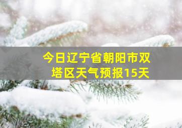 今日辽宁省朝阳市双塔区天气预报15天