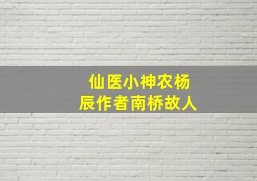 仙医小神农杨辰作者南桥故人