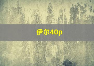 伊尔40p