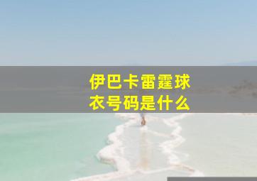 伊巴卡雷霆球衣号码是什么