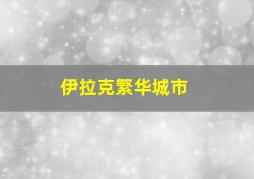 伊拉克繁华城市