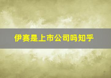 伊赛是上市公司吗知乎