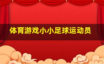 体育游戏小小足球运动员