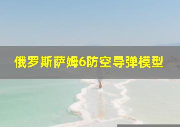 俄罗斯萨姆6防空导弹模型