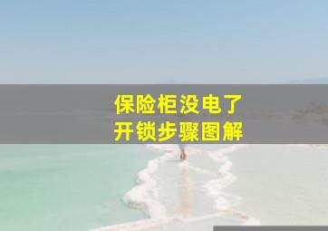 保险柜没电了开锁步骤图解