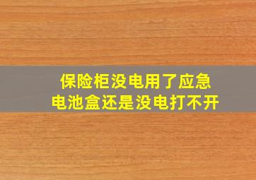 保险柜没电用了应急电池盒还是没电打不开