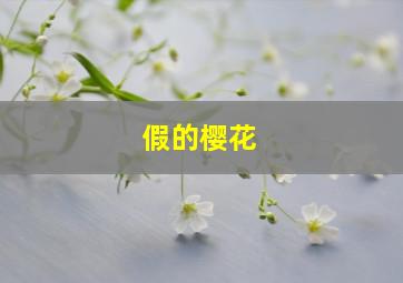 假的樱花