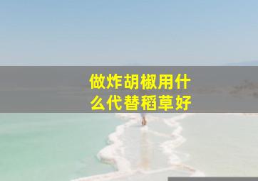 做炸胡椒用什么代替稻草好