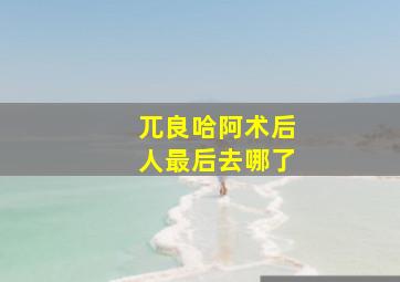 兀良哈阿术后人最后去哪了