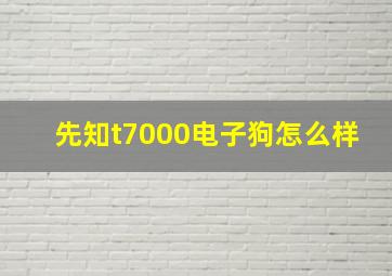 先知t7000电子狗怎么样