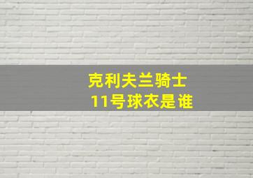 克利夫兰骑士11号球衣是谁