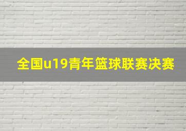 全国u19青年篮球联赛决赛