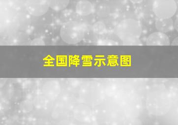 全国降雪示意图