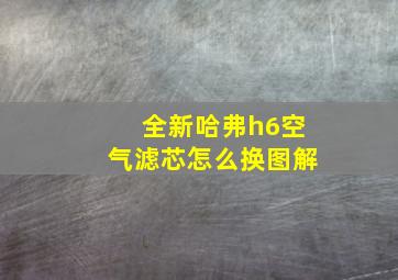 全新哈弗h6空气滤芯怎么换图解